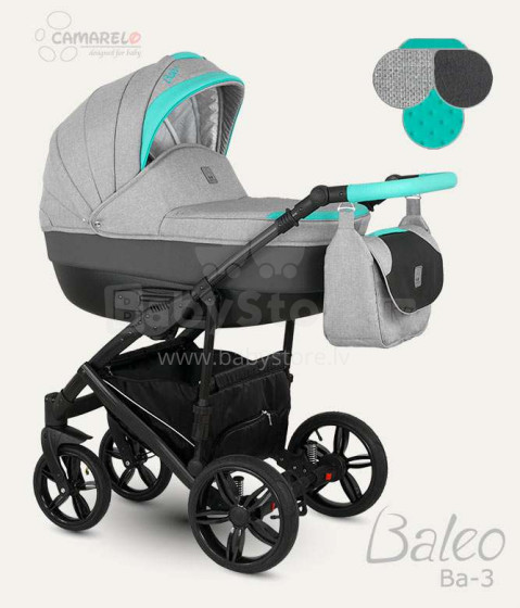 Camarelo Baleo Art.BA-3  Детская универсальная модульная коляска 3 в 1