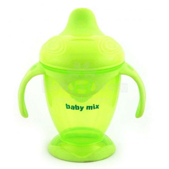 Baby Mix Art.C1-1711 Green  Кружка-непроливайка 200мл