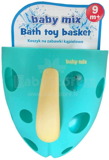 Babymix Art.BH-708 Mint Кувшин для собирания и хранения игрушек в ванной