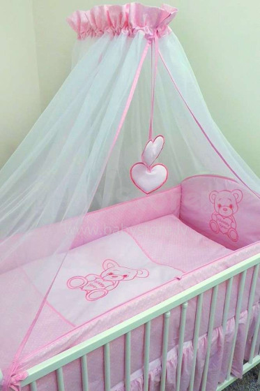 Ankras P-7 Happy Bear Art.HAP000255 Pink  Комплект постельного белья из 7 частей