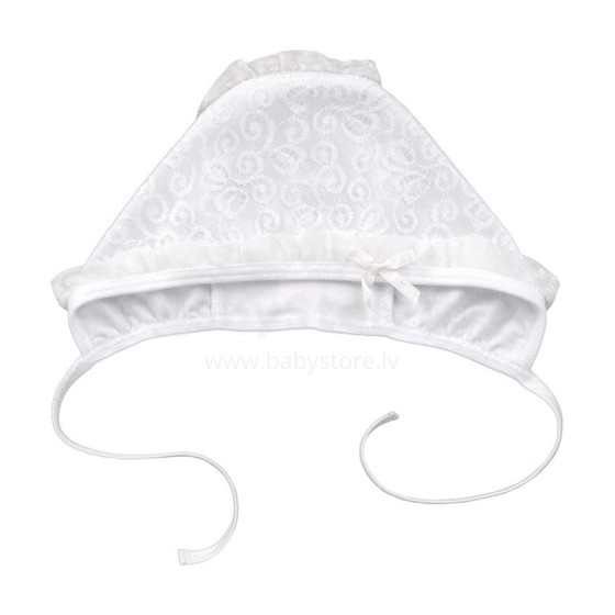 Bembi Art.SHP66-100 Kūdikių kepurė krikštynoms 100% medvilnė