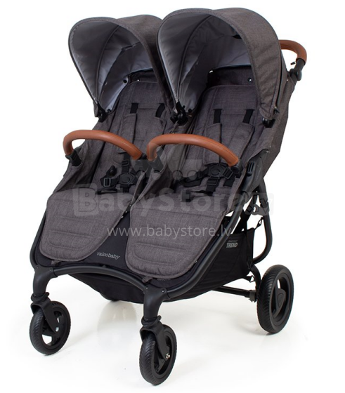 „Valco Baby Snap Duo Trend“, 9939 str. „Charcoal“ sportiniai vežimėliai dvyniams