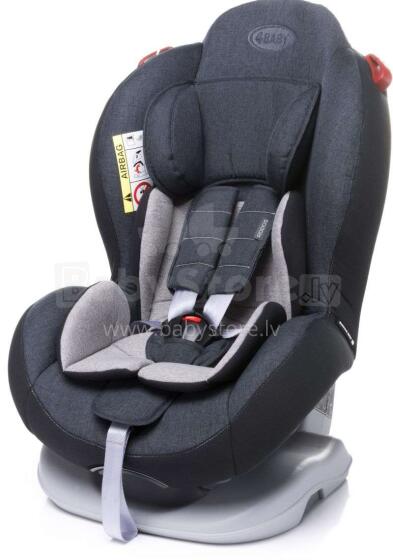 4Baby Rodos Art.112056 tamsiai pilka vaikiška kėdutė automobiliui (0-25 kg)