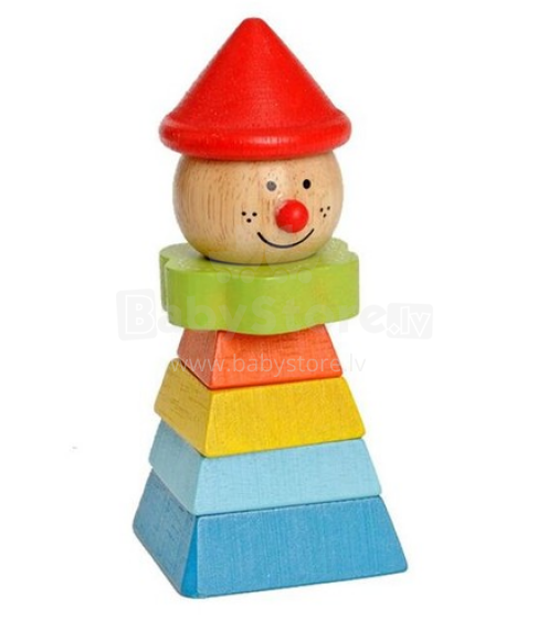 EverEarth Art. EE33268  Wooden Pyramid Clown