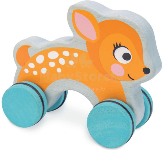 Le Toy Van Dotty Deer  Art.PL099  Деревянная игрушка-каталка