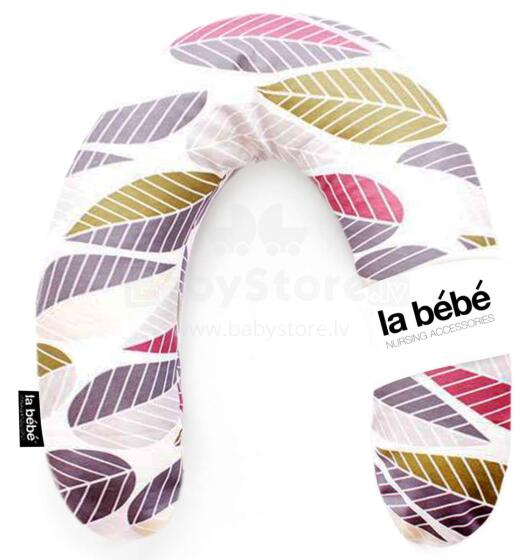 „La Bebe ™“ turtingos medvilnės slaugos motinystės pagalvės atminties putos 113032 pilkos lapijos pasaga maitinimui / miegui / pasaga nėščioms moterims