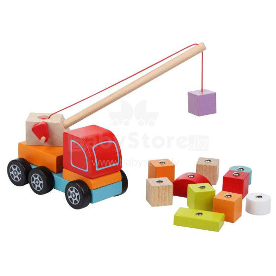 Cubika Art.113088 Koka kravas automašīna ar magnētiem