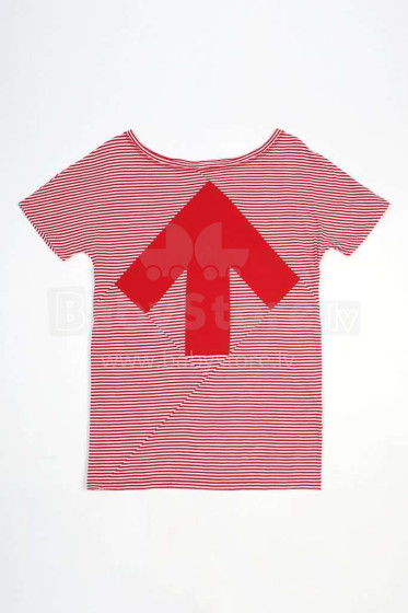 Moteriški „Reet Aus“ marškinėliai, 1113322 raudoni / balti dryžiai, vasaros marškinėliai