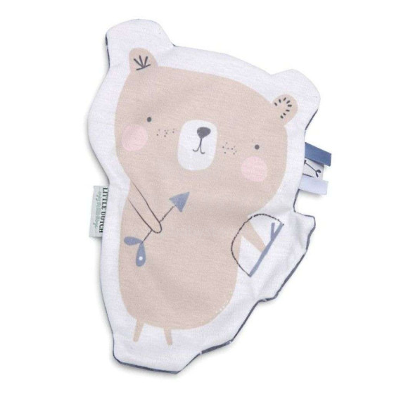 Little Dutch Crinkle Cuddle Cloth Bear Art.4501 Pink Мягкая игрушка - Тряпочка для сна