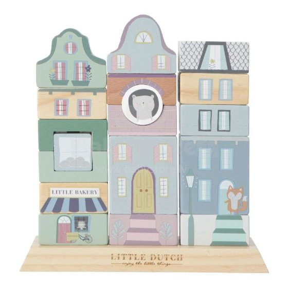 Little Dutch Buildings Blocks Art.4430  Деревянные кубики