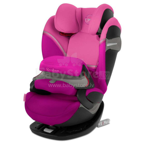 „Cybex  Pallas S -Fix Art.520000553 Magnolia Pink“ vaikų novatoriškos automobilinės kėdutės (9-36 kg)