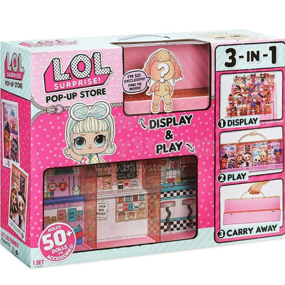 LOL Surprise Pop Up Playset Art.FL21849 parduotuvė - vitrina lėlėms