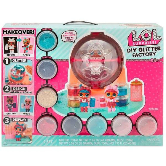 „LOL Surprise Diy Glitter Factory“ gaminys. FL21971 „Magic Factory“
