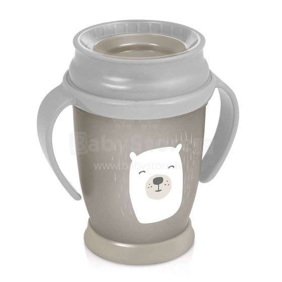 „Lovi Active Buddy Bear“ 1/599 puodelis su rankenomis 360˚ (250 ml)
