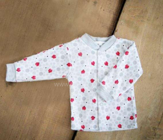 „Zuzia Ladybird Art.114092“ medvilniniai kūdikių marškinėliai (56–68 dydis)