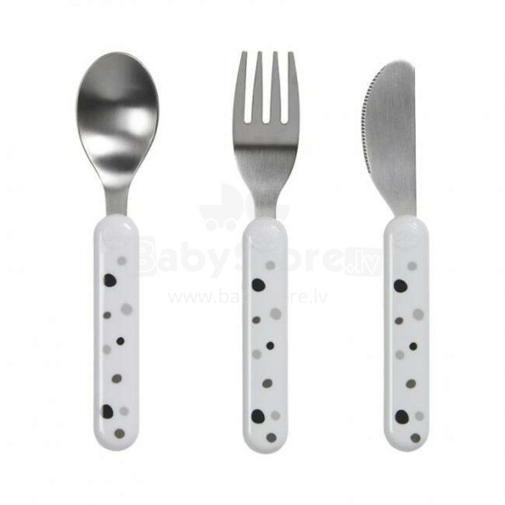 Done by Deer Cutlery Set Art.236823 White (3 pcs.)