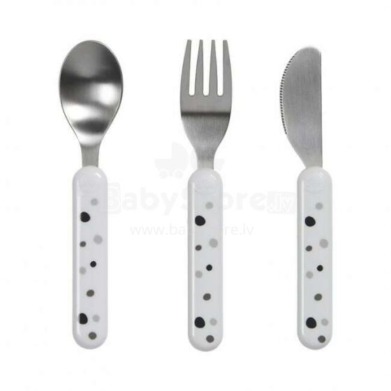 Done by Deer Cutlery Set Art.236823 White (3 vnt.)