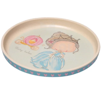 Fissman Blue Princess Art.9465  Детская тарелочка  (бамбуковое волокно)