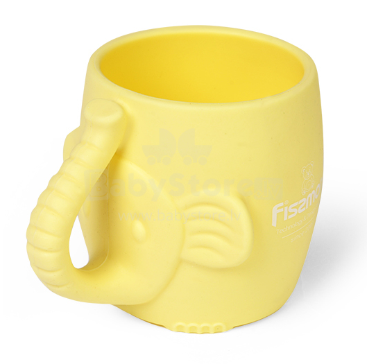 Fissman Elephant Art.9604 Vaikiškas silikoninis puodelis su rankenomis