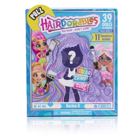 Hairdorables Art.23725  Кукла-загадка (Стильные подружки),3 серия