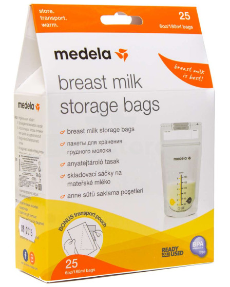 Medela Breast Milk Storage Bags Art.008.0406 Maisiņi piena sasaldēšanai un uzglabāšanai