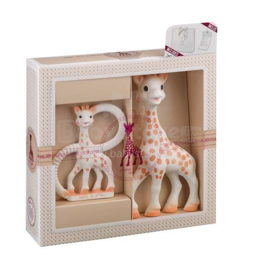 Vulli  Sophie la Girafe  Art.000001   Kaučuka   kožamā rotaļlietas,2 gab