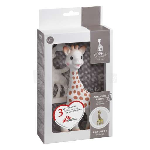 Vulli  Sophie la Girafe  Art.516510E   Kaučuka   kožamā rotaļlietas,2 gab