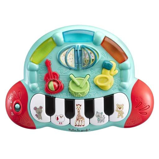 Vulli Sophie La Giraffe Piano Art.230799  Детская обучающая  игрушка пианино  (со звуком и световым эффектом)