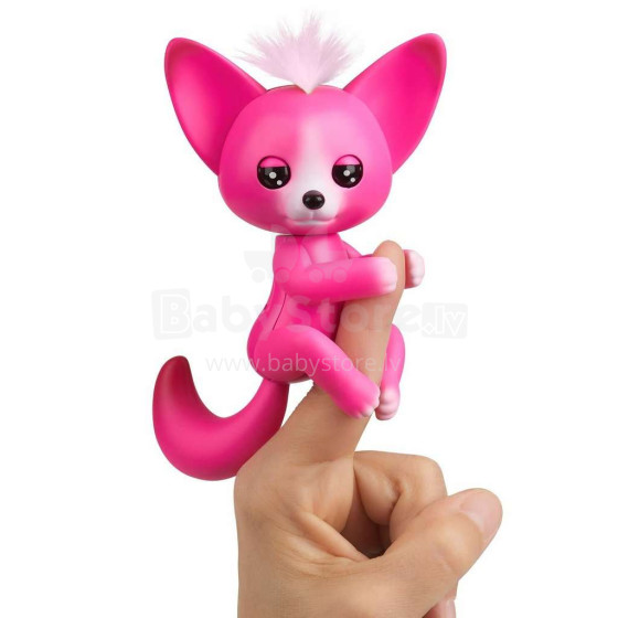 Interaktyvi žaislinė lapė „FINGERLINGS“ Kayla, rožinė, 3573 m