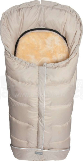 Fillikid Lambskin Footmuff Everest Art.5670-19 Natur Melange Спальный мешок на натуральной овчинке для коляски 100 x 45 cм