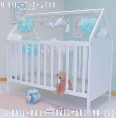 Winnie The Wood Baby House Around Art.116466  bērnu gulta