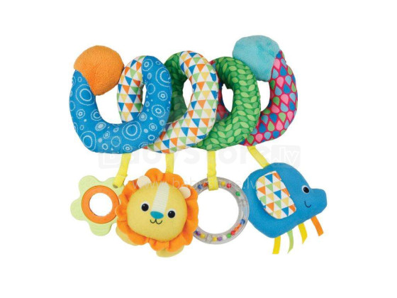 „WinFun Spiral Toy“ žaislas. 194 žaislinė spiralė, skirta vežimėliui, lovai ar automobilio kėdutei