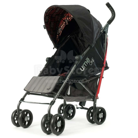 Vasaros kūdikis Ume One. 32076 raudonas vaikščiojimo / sportinis vežimėlis