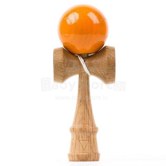 Krom Deluxe V2 Kendama Art.C28 Smoked Red Oak Orange rotaļlieta kendama