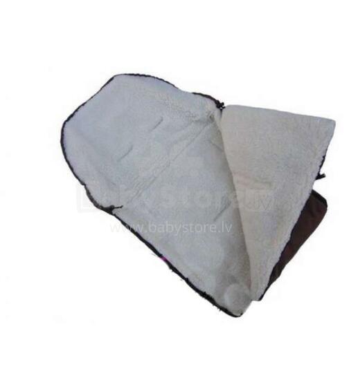 Wool Winter sleeping bag Art.116731  Graphite  vežimėlio miegmaišis su avies vilnos pamušalu