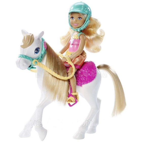 Mattel Barbie Chelsea Art.DLY34 mini lėlė su ponis