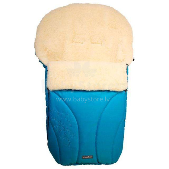 Womar S25 Exclusive     Art.3-Z-SW-S25E-011 Dark Turquoise  Спальный мешок на натуральной овчинке для коляски