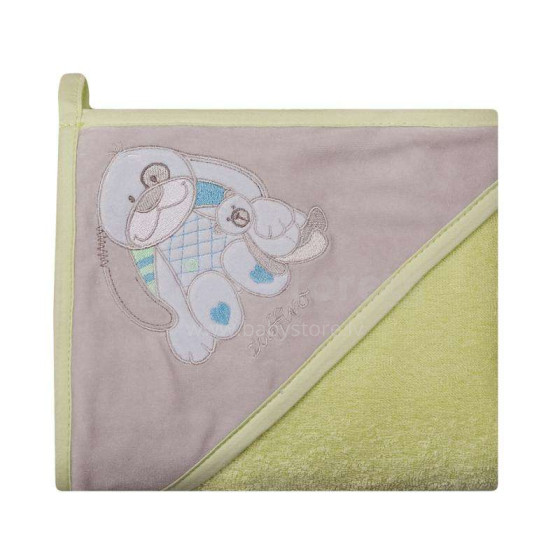 Womar Towel Art.3-Z-OK-106 Green Bērnu frotē dvielis ar kapuci 80 x 80 cm