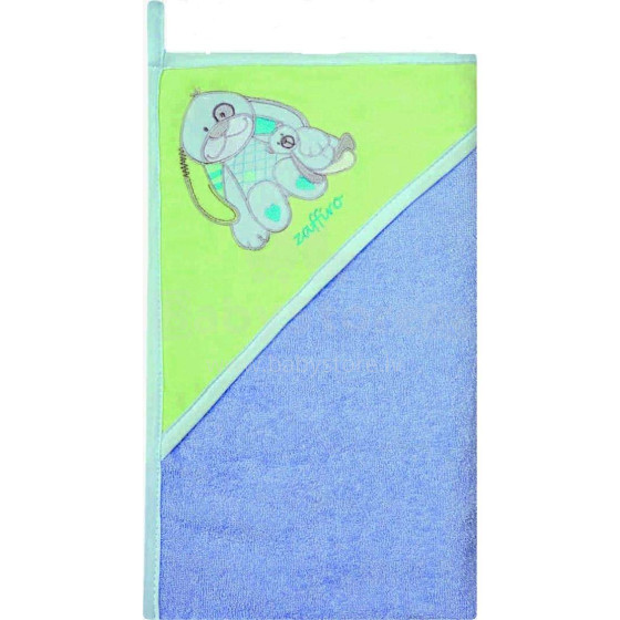 „Womar“ rankšluosčiai Art.3-Z-OK-107 Mėlynas Vaikiškas kilpinis rankšluostis su gobtuvu 80 x 80 cm