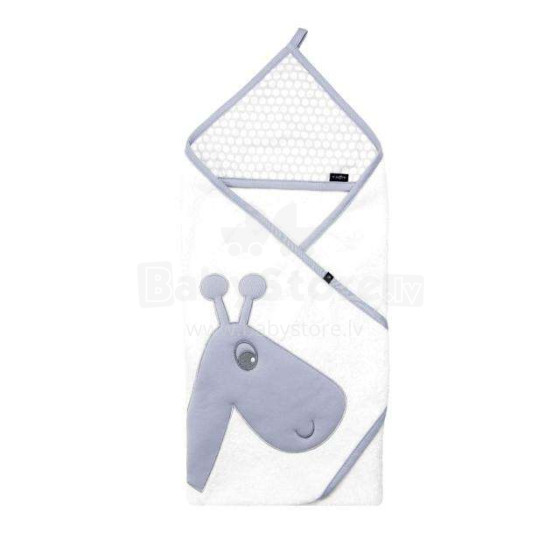 Womar Towel Art.3-Z-OK-093 Grey    Детское махровое полотенце с капюшоном 80 х 80 см