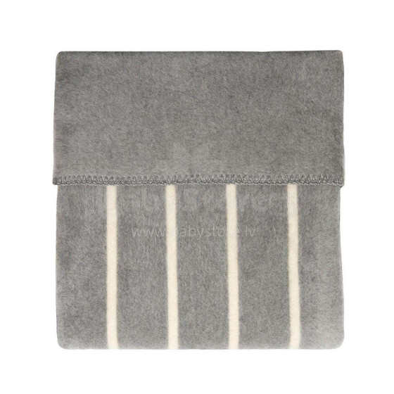 „Womar“ antklodė Art.3-Z-KB-052 Pilka minkštos medvilnės antklodė (languota) 100x150cm