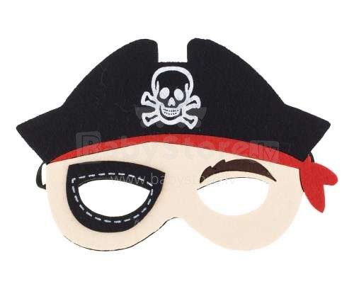 „BebeBee Pirate Art.500401“ juoda karnavalo kaukė