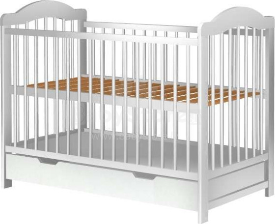 Baby Crib Club AK   Art.117577  Детская деревянная кроватка с ящиком 120x60см