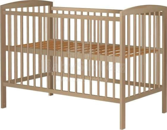 Baby Crib Club KC Art.117590 Natūrali kūdikio medžio lova 120x60cm