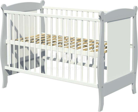 Kūdikių lovelių klubas LR 1117597 str. Medinė vaikiška lova 120x60cm