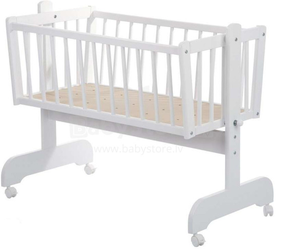 Baby Crib Club KR Art.117599  Деревянная детская колыбель 90x40см
