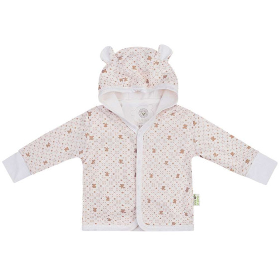 Bio Baby Jacket Art.97220301 medvilniniai kūdikių marškinėliai su gobtuvu