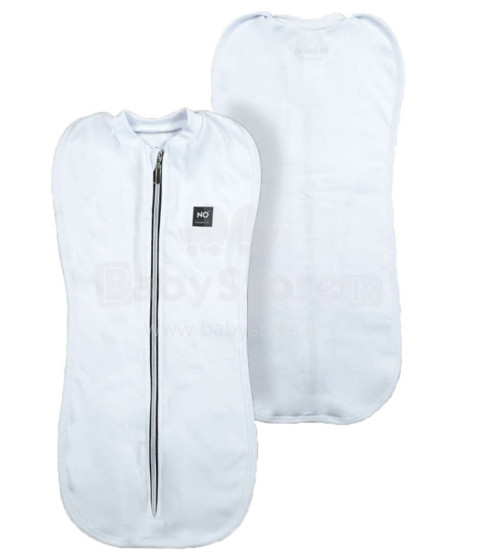 La Bebe™ NO Swaddle Up Art.117729 White Хлопковая пелёнка для комфортного сна/пеленания 3,2 кг до 6,4 кг.