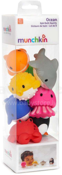 Munchkin Ocean Art.012335  Vannas rotaļlietu komplekts (8 gab.)
