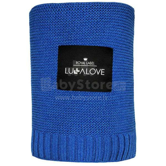 Lullalove Bamboo Blanket Art.118749 Navy Blue  Mīkstā kokvilnas sedziņa (plediņš) 100x80cm